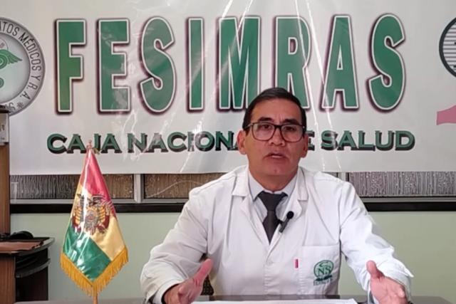 El secretario ejecutivo de la Federación de Sindicatos Médicos y Ramas Afines de la Seguridad Social Arturo Del Barco.